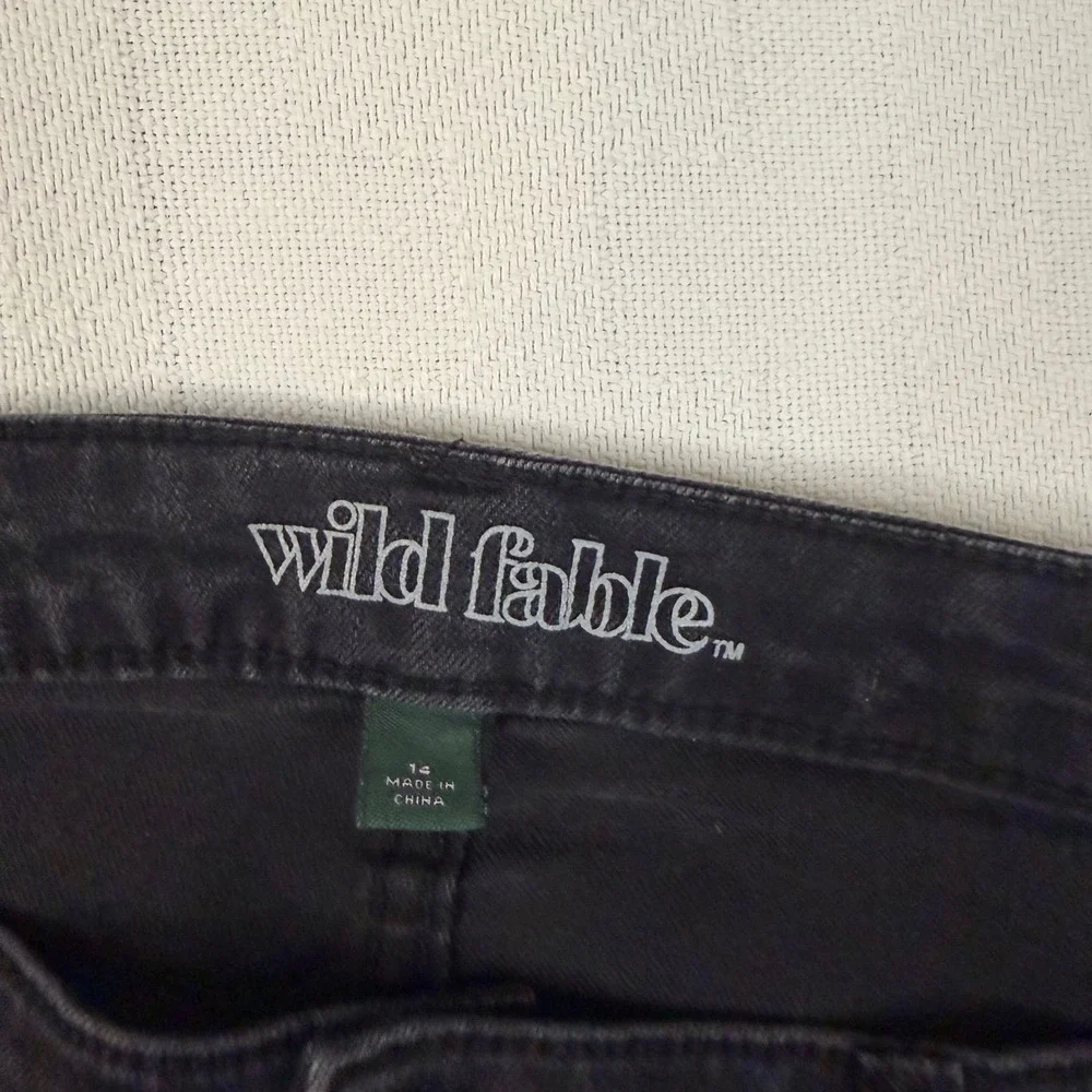 Wild Fable Black High Rise Skinny Jeans Size 14 Stretch Denim Slim Fit Pants